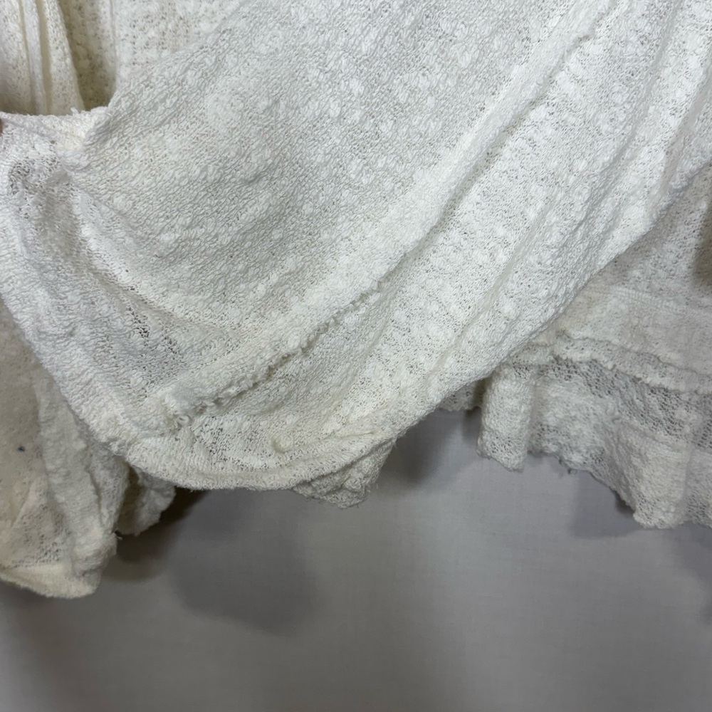 We The Free Womens Island Girl Sweater White‎ L Oversized Boho Festival Beachy - Picture 7 of 16